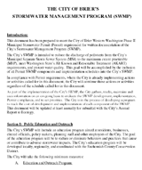 Stormwater Management Program